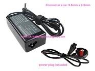 ASUS K73B laptop ac adapter replacement (Input: AC 100-240V, Output: DC 19V, 3.42A, Power: 65W)